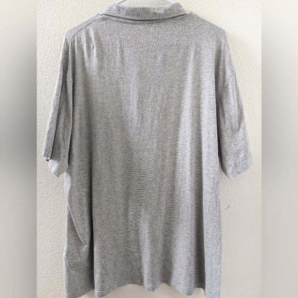 Peter Millar Gray Polo Shirt XL Cotton Blend Short Sleeve Casual Wear - Picture 3 of 4